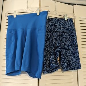 Old Navy Exercise Shorts, 2-pack - size small, blue